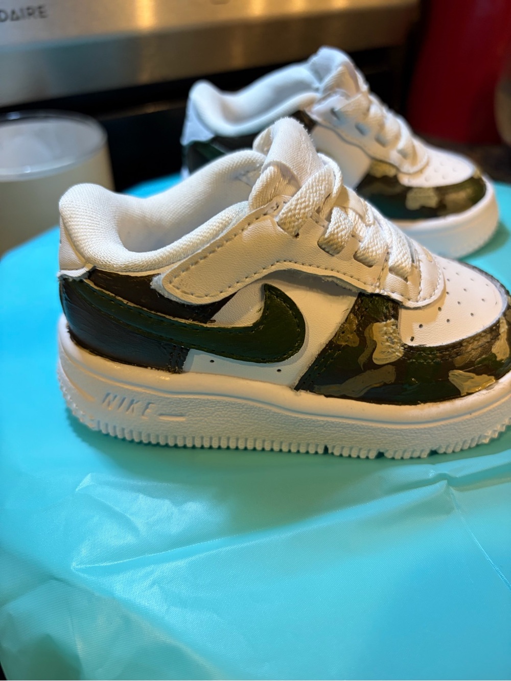 Nike Toddler 5c Custom Air Force 1’s Hand painted and designed.